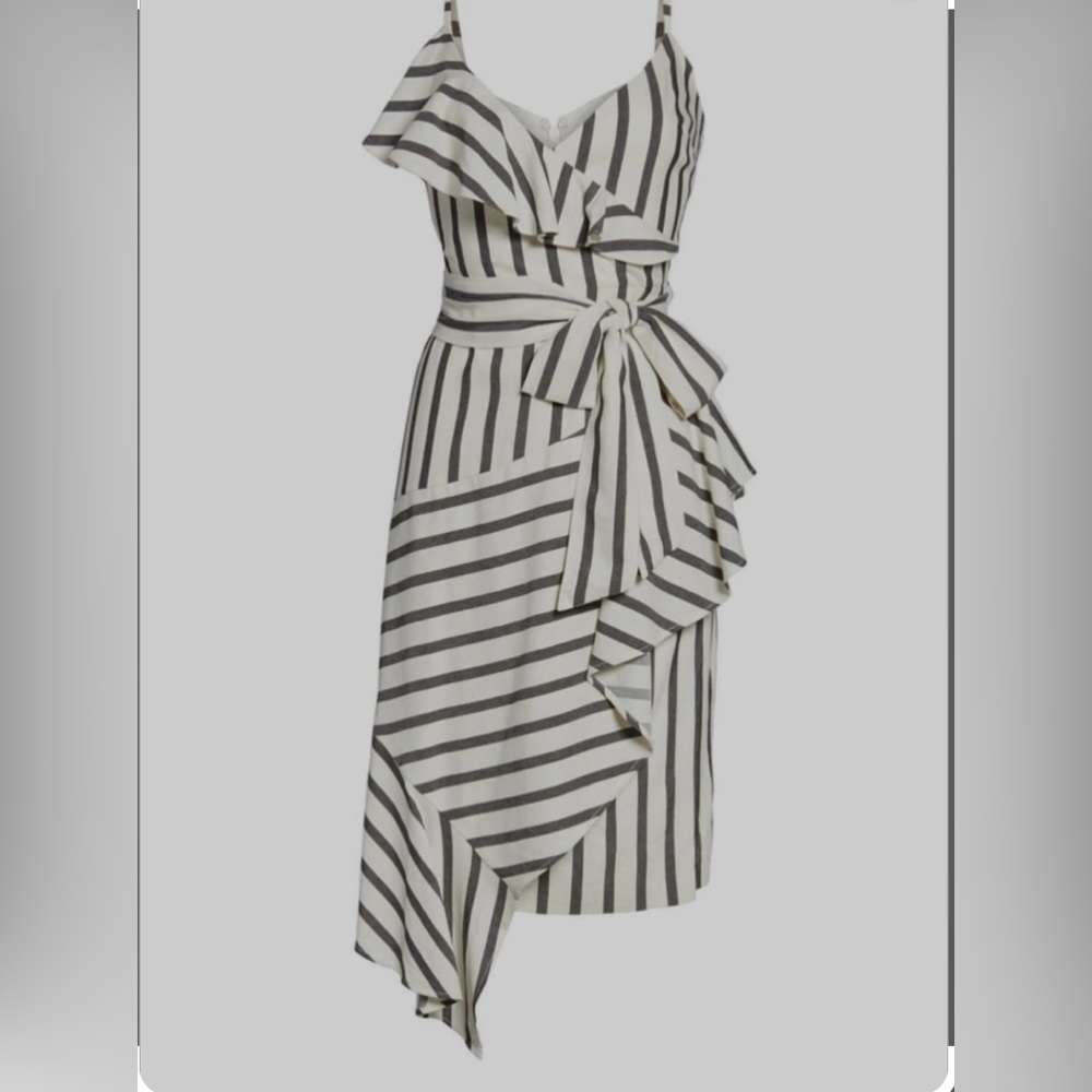 Chelsea28 v neck summer dress with ruffle